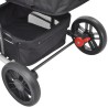 vidaXL Passeggino/Carrozzina 2-in-1 in Alluminio Rosso e Nero