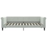 vidaXL Divano Letto con Materasso Grigio Chiaro 90x200 cm in Velluto