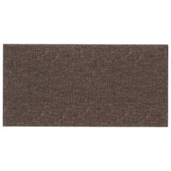    Pannelli Murali 12 pz Tortora 30x15 cm Tessuto 0,54 m²