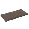    Pannelli Murali 12 pz Tortora 30x15 cm Tessuto 0,54 m²