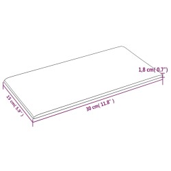    Pannelli Murali 12 pz Tortora 30x15 cm Tessuto 0,54 m²