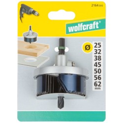 wolfcraft Set Sega a Tazza Economica 7 pz in Acciaio