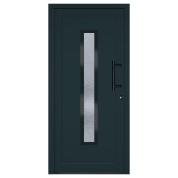 Porta Ingresso Antracite 98x208 cm in PVC