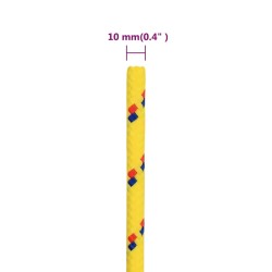 vidaXL Corda Nautica Gialla 10 mm 50 m in Polipropilene