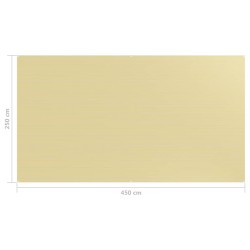 vidaXL Tappeto da Tenda 250x450 cm Beige