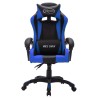 vidaXL Sedia da Gaming con Luci a LED RGB Blu e Nera in Similpelle