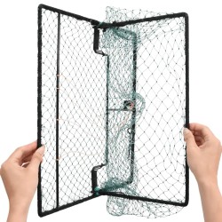 vidaXL Trappola per Uccelli Verde 50x40 cm in Acciaio