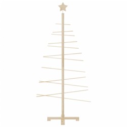 vidaXL Albero di Natale Decorativo in Legno 150 cm Legno Massello Pino