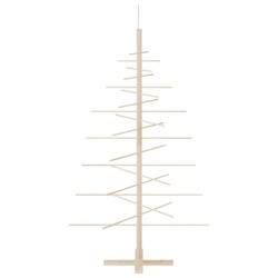 vidaXL Albero di Natale Decorativo in Legno 150 cm Legno Massello Pino