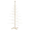 vidaXL Albero di Natale Decorativo in Legno 150 cm Legno Massello Pino