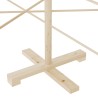 vidaXL Albero di Natale Decorativo in Legno 150 cm Legno Massello Pino