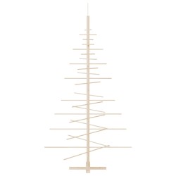 vidaXL Albero di Natale Decorativo in Legno 180 cm Legno Massello Pino