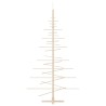 vidaXL Albero di Natale Decorativo in Legno 180 cm Legno Massello Pino