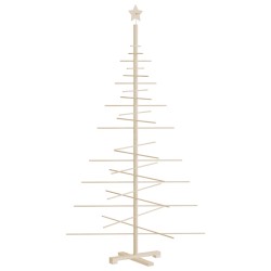 vidaXL Albero di Natale Decorativo in Legno 180 cm Legno Massello Pino