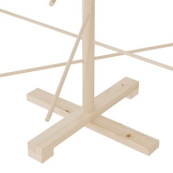 vidaXL Albero di Natale Decorativo in Legno 180 cm Legno Massello Pino