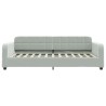 vidaXL Divano Letto con Letto Estraibile Grigio Chiaro 90x200 Velluto