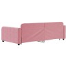 vidaXL Divano Letto con Letto Estraibile Rosa 100x200 cm in Velluto