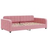 vidaXL Divano Letto con Letto Estraibile Rosa 100x200 cm in Velluto