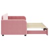 vidaXL Divano Letto con Letto Estraibile Rosa 80x200 cm in Velluto