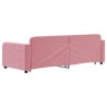 vidaXL Divano Letto con Letto Estraibile Rosa 80x200 cm in Velluto