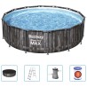 Bestway Set Piscina Steel Pro MAX Rotonda 427x107 cm