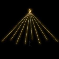    Albero di Natale Cascata Luci LED Interni Esterni 576 LED 3,6 m