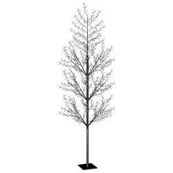 Albero di Natale 1200 LED Bianco Caldo Ciliegio in Fiore 400 cm