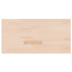 Piano Bagno 100x50x2,5 cm in Legno Massello Non Trattato