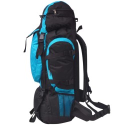    Zaino da Escursioni XXL 75 L Nero e Blu