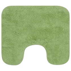    Set Tappetini per Bagno 3 pz in Tessuto Verde