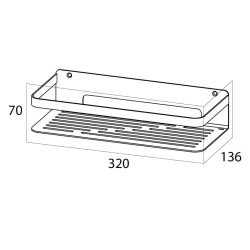 Tiger Mensola da Bagno Caddy Argentata Grande 1400230946