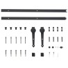    Kit di Binari per Porte Scorrevoli 183 cm Acciaio Nero