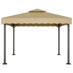    Gazebo Tortora 3x3 m Alluminio e Acciaio