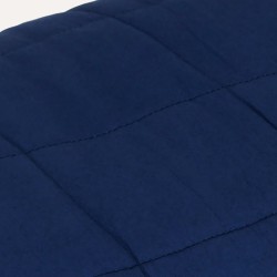    Coperta Ponderata Blu 155x220 cm 11 kg Tessuto