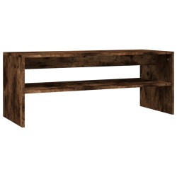    Tavolino da Salotto Rovere Fumo 100x40x40 cm Legno ingegnerizzato