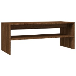    Tavolino Salotto Rovere Marrone 100x40x40 cm Legno ingegnerizzato