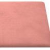 vidaXL Pannelli Murali 12 pz Rosa 30x30 cm Velluto 1,08 m²