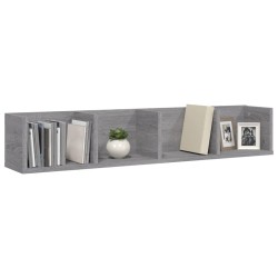 Mensola a Muro CD Grigio Sonoma 100x18x18 cm Legno ingegnerizzato