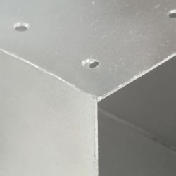 vidaXL Connettori per Pali a Forma di Y 4 pz Metallo Zincato 71x71 mm