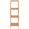    Scaffale da Bagno 35,5x35,5x112,5 cm in Legno Massello di Noce