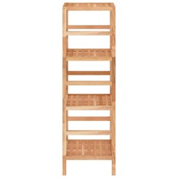    Scaffale da Bagno 35,5x35,5x112,5 cm in Legno Massello di Noce