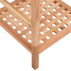    Scaffale da Bagno 35,5x35,5x112,5 cm in Legno Massello di Noce