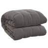    Coperta Ponderata Grigia 220x235 cm 15 kg Tessuto