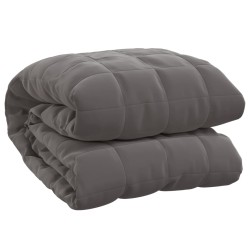    Coperta Ponderata Grigia 220x235 cm 11 kg Tessuto