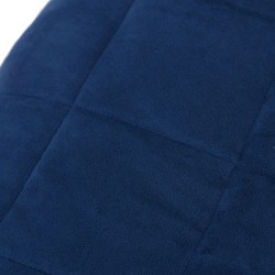    Coperta Ponderata Blu 120x180 cm 5 kg Tessuto