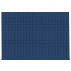    Coperta Ponderata Blu 155x220 cm 7 kg Tessuto