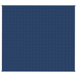    Coperta Ponderata Blu 200x225 cm 9 kg Tessuto