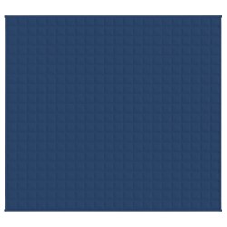    Coperta Ponderata Blu 220x235 cm 15 kg Tessuto