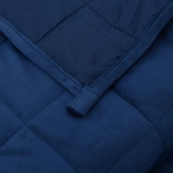    Coperta Ponderata Blu 220x235 cm 15 kg Tessuto