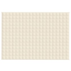    Coperta Ponderata Crema Chiaro 138x200 cm 10 kg Tessuto